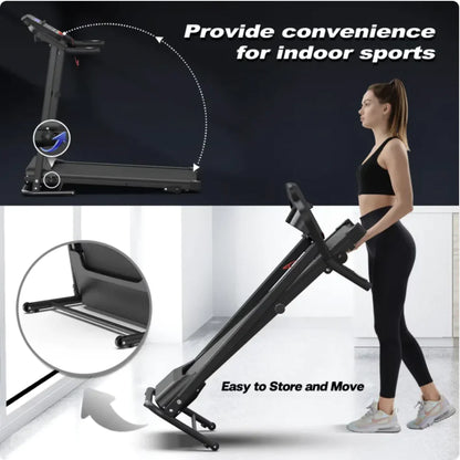 Folding Treadmill with Pulse Sensor